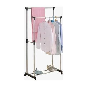 Colgador De Metal Exhibidor De Ropa Con Ruedas Perchero