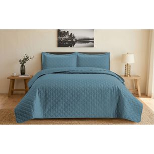Quilt Andes Liso Turquesa King