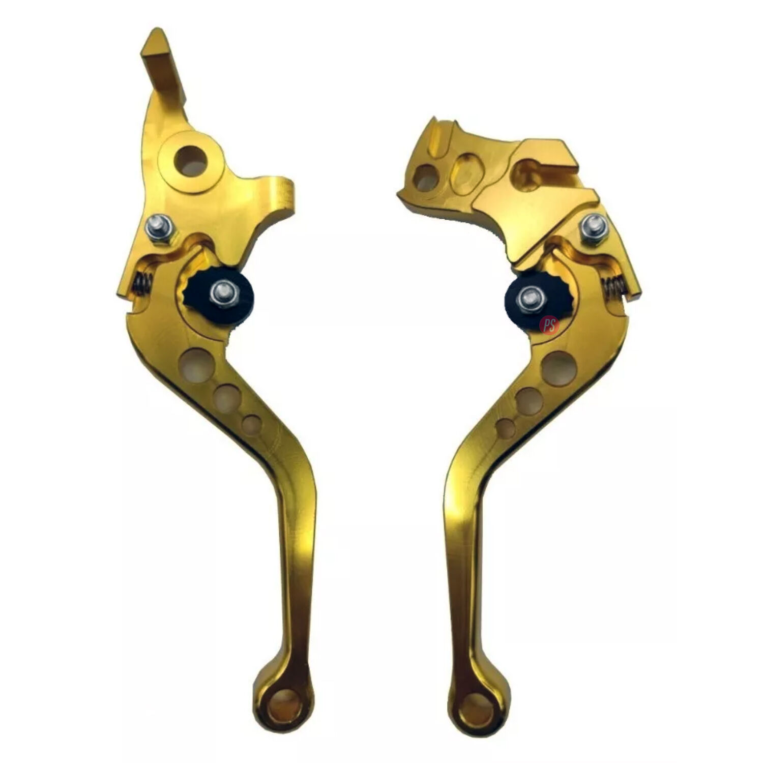 Manillas Para Frenos Y Embrague Aluminio Para Moto Dorado - Ps image number 1.0