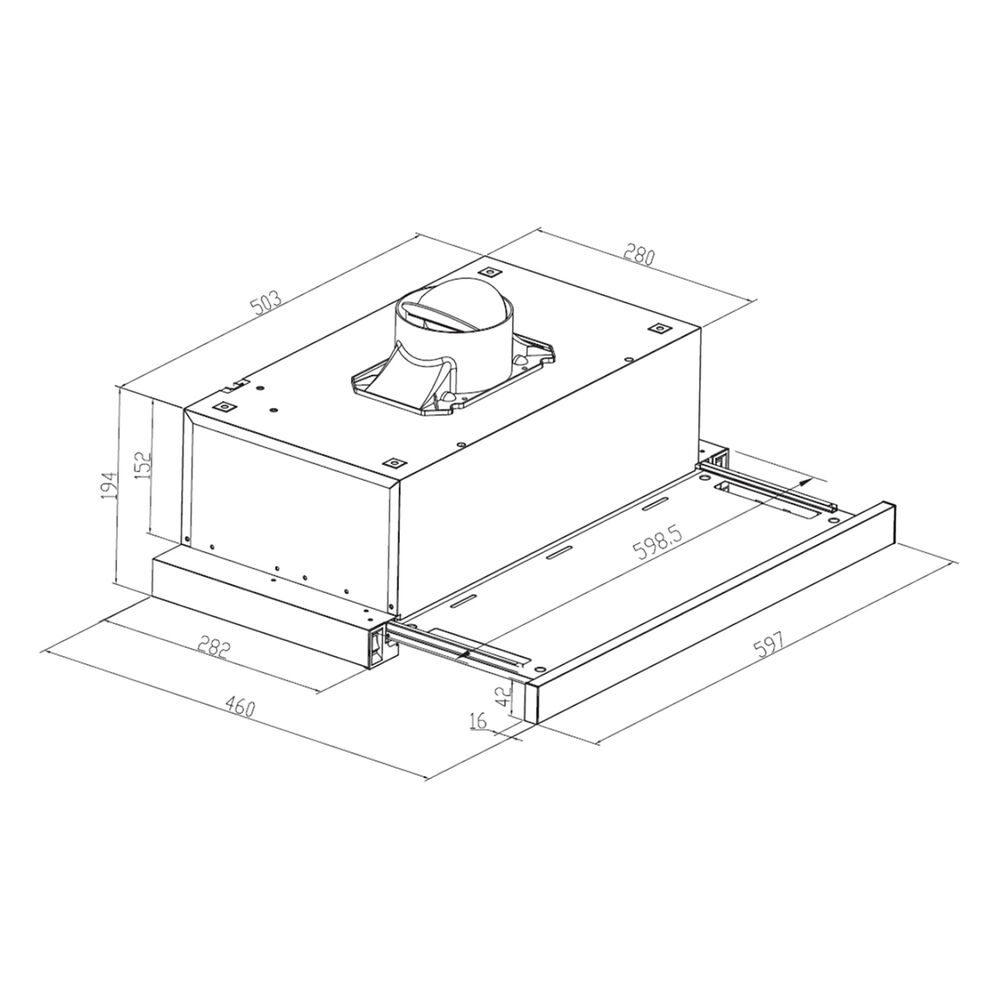 Campana Telesc&oacute;pica Groner Inox 60cm image number 4.0