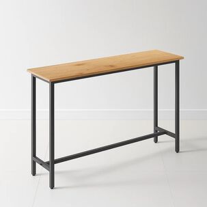 Mesa De Arrimo O Bar Alta Rustik - Madera Clara