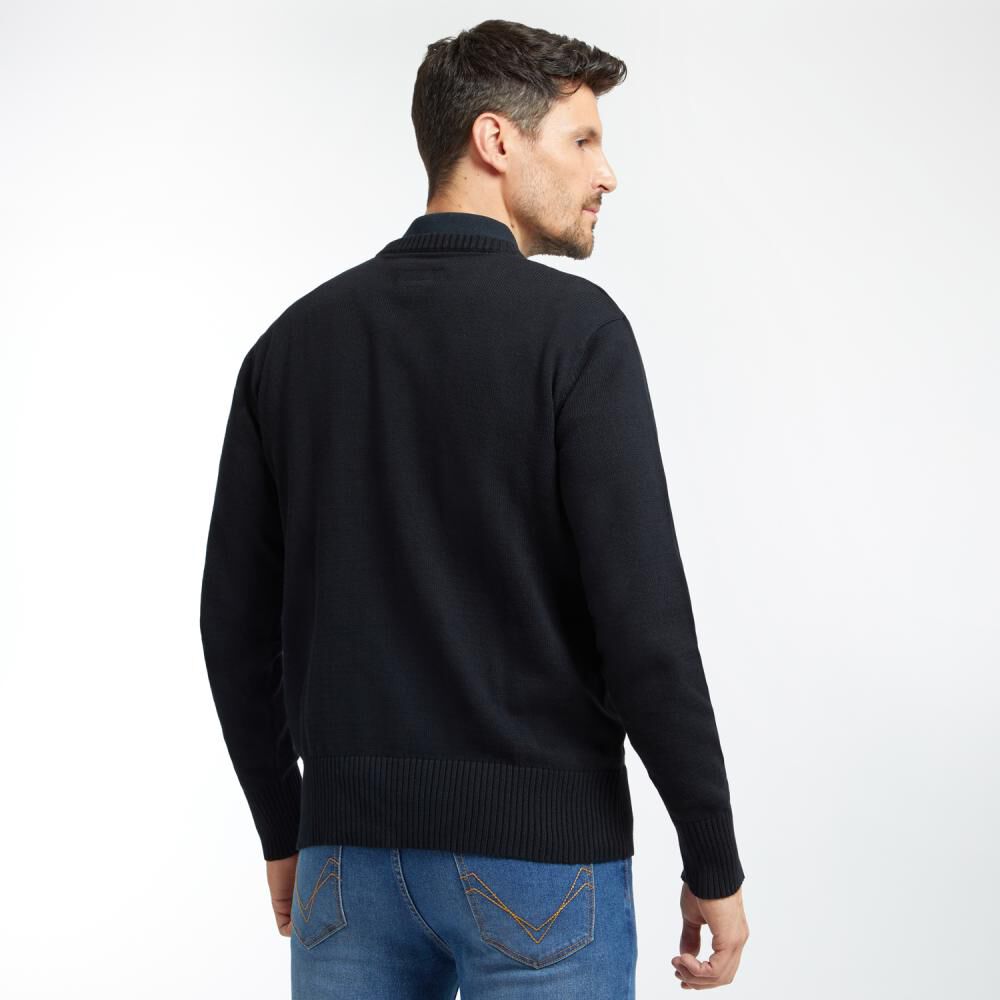 Sweater Básico Regular Cuello V Hombre Peroe image number 3.0