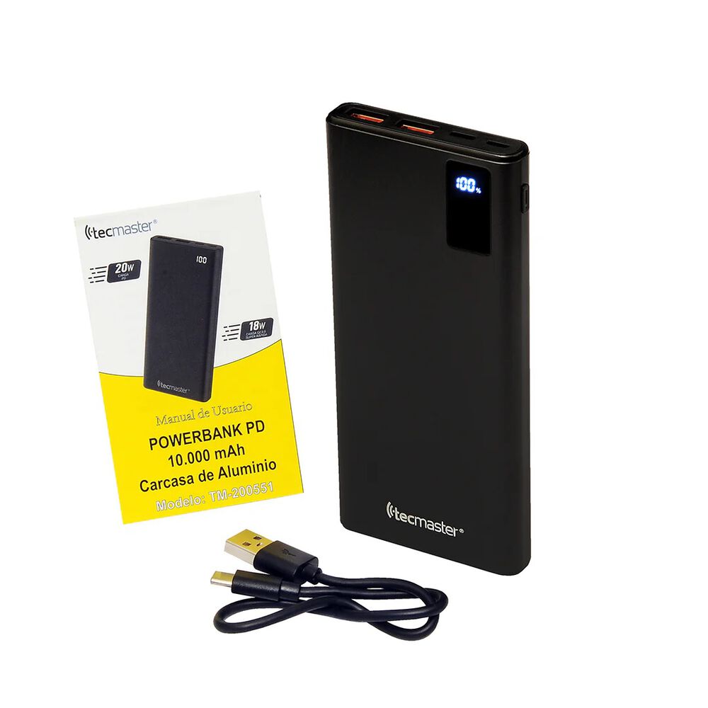 Bateria Portatil Cargador Power Bank 10000 Mah Tecmaster image number 2.0