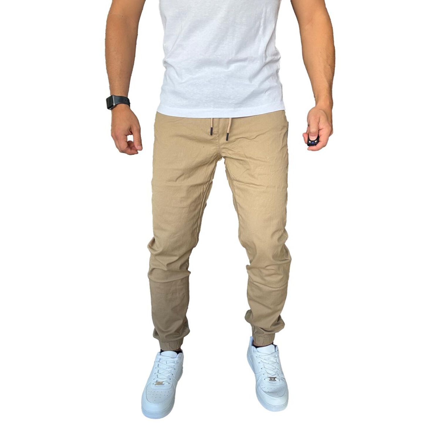 Jogger Mosaico Pantal&oacute;n Slim Fit Elasticado Colores image number 38.0
