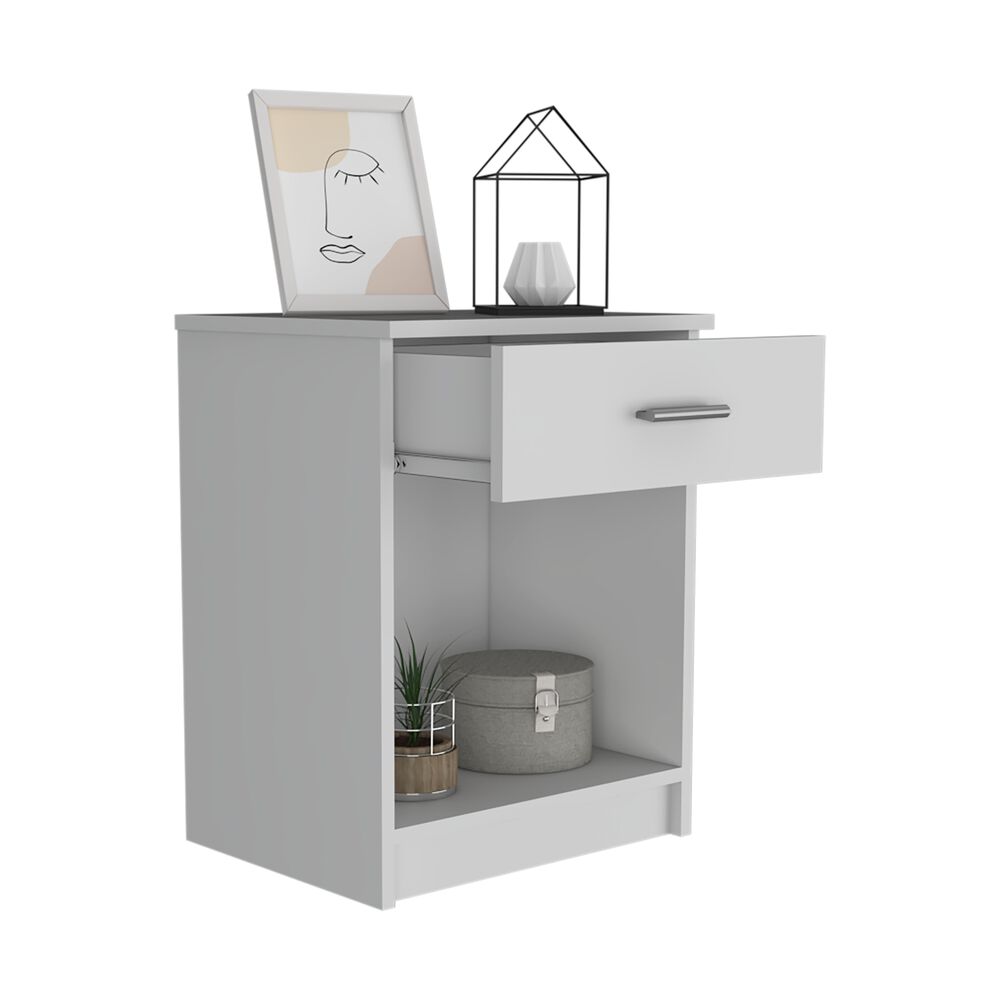 Velador 1 Cajon Fm-017b - Blanco image number 1.0