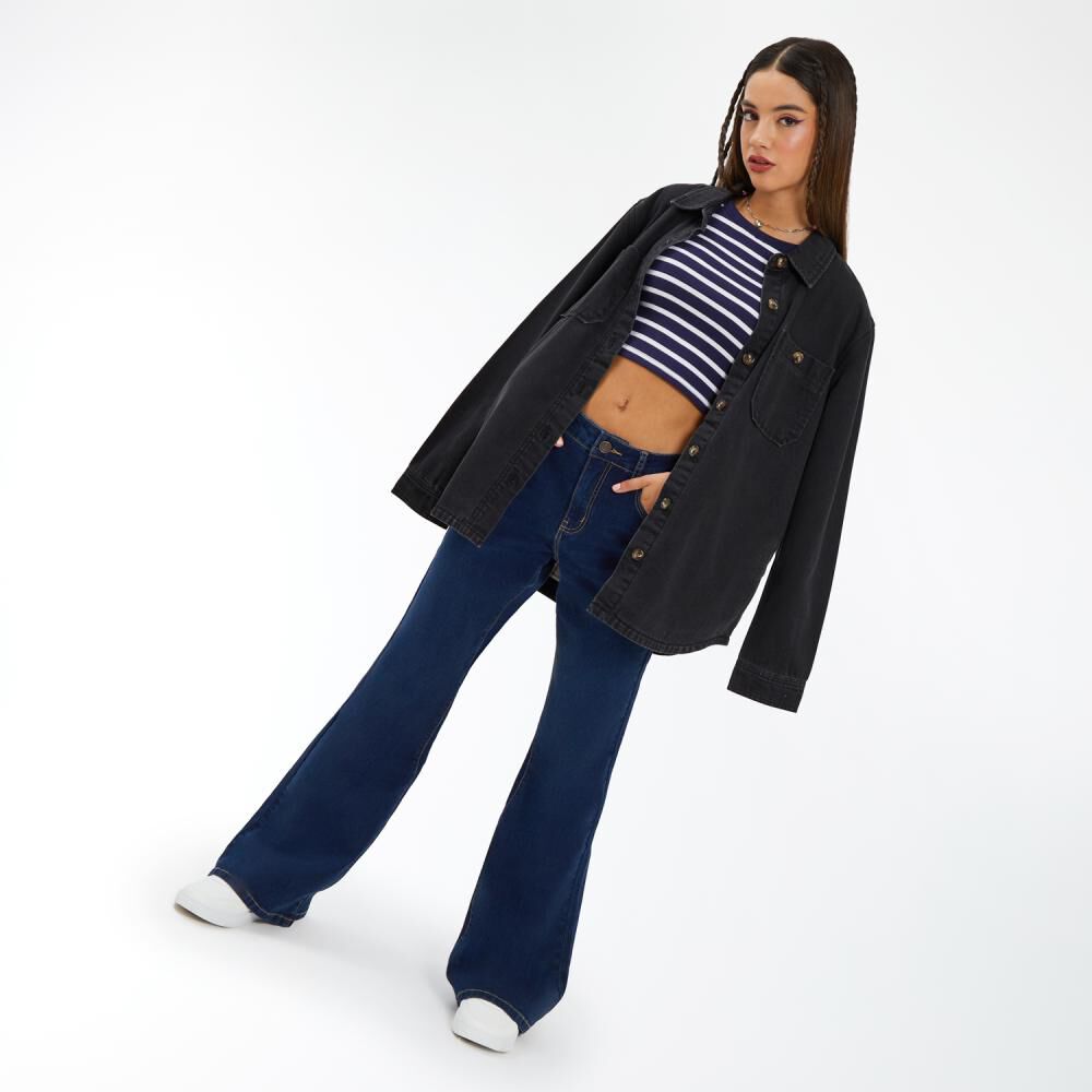 Jeans Tiro Alto Flare Mujer Freedom image number 1.0
