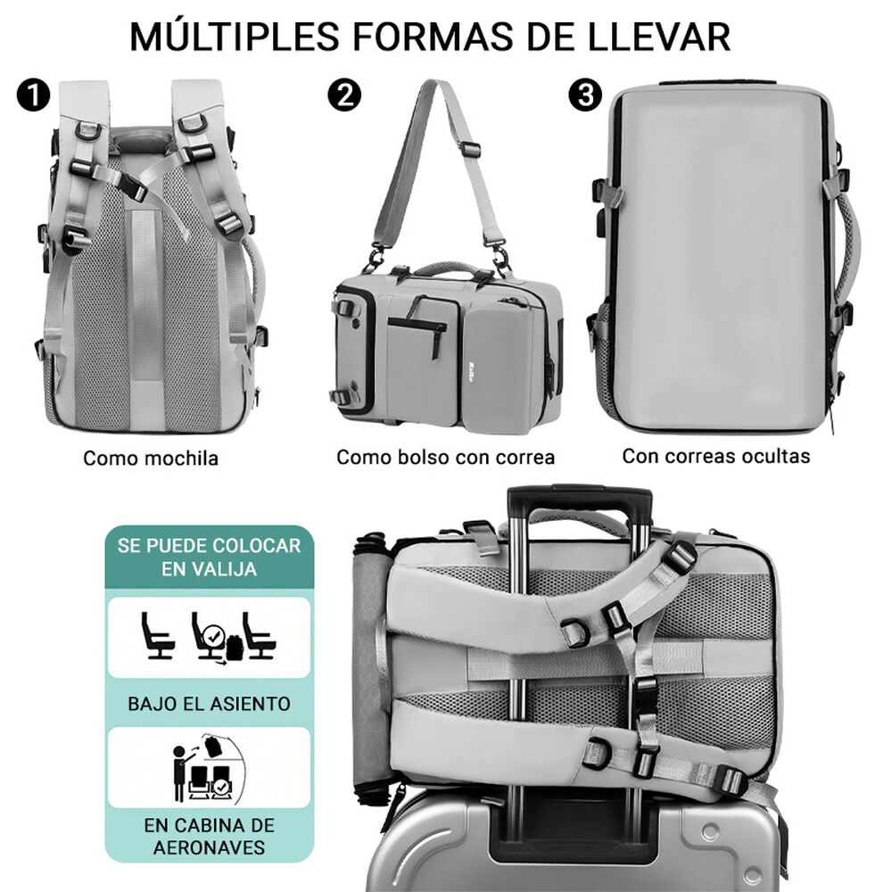 Mochila De Viaje Kolke Hikes 40 L Impermeable Multifuncional image number 45.0
