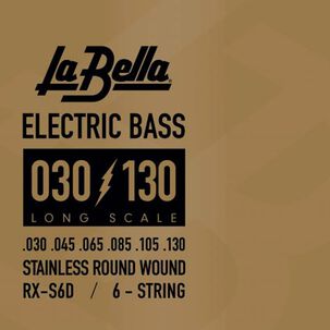 Set De 6 Cuerdas Bajo El&eacute;ctrico La Bella 30-130 Rx-s6d