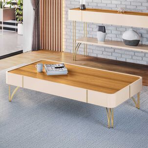 Mesa De Centro Doncella Off White Cinamomo