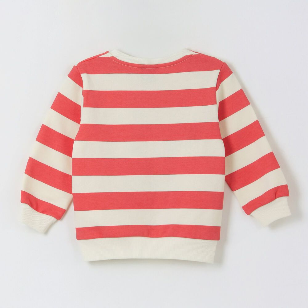 Poler&oacute;n Cerrado Ni&ntilde;a Rayas Minnie Mouse Blanco Disney image number 1.0