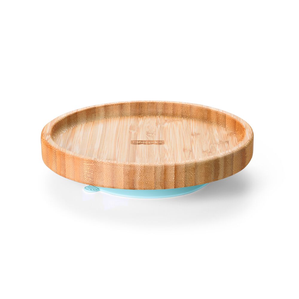 Plato Plano Con Ventosa Fisher Price Bam N Boo Azul Bb1170 image number 0.0