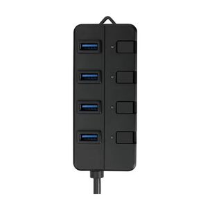 Hub 3.0 Con 4 Puertos Usb 30cm Negro