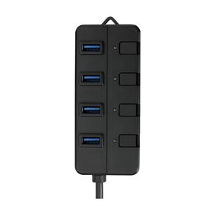 Hub 3.0 Con 4 Puertos Usb 30cm Negro