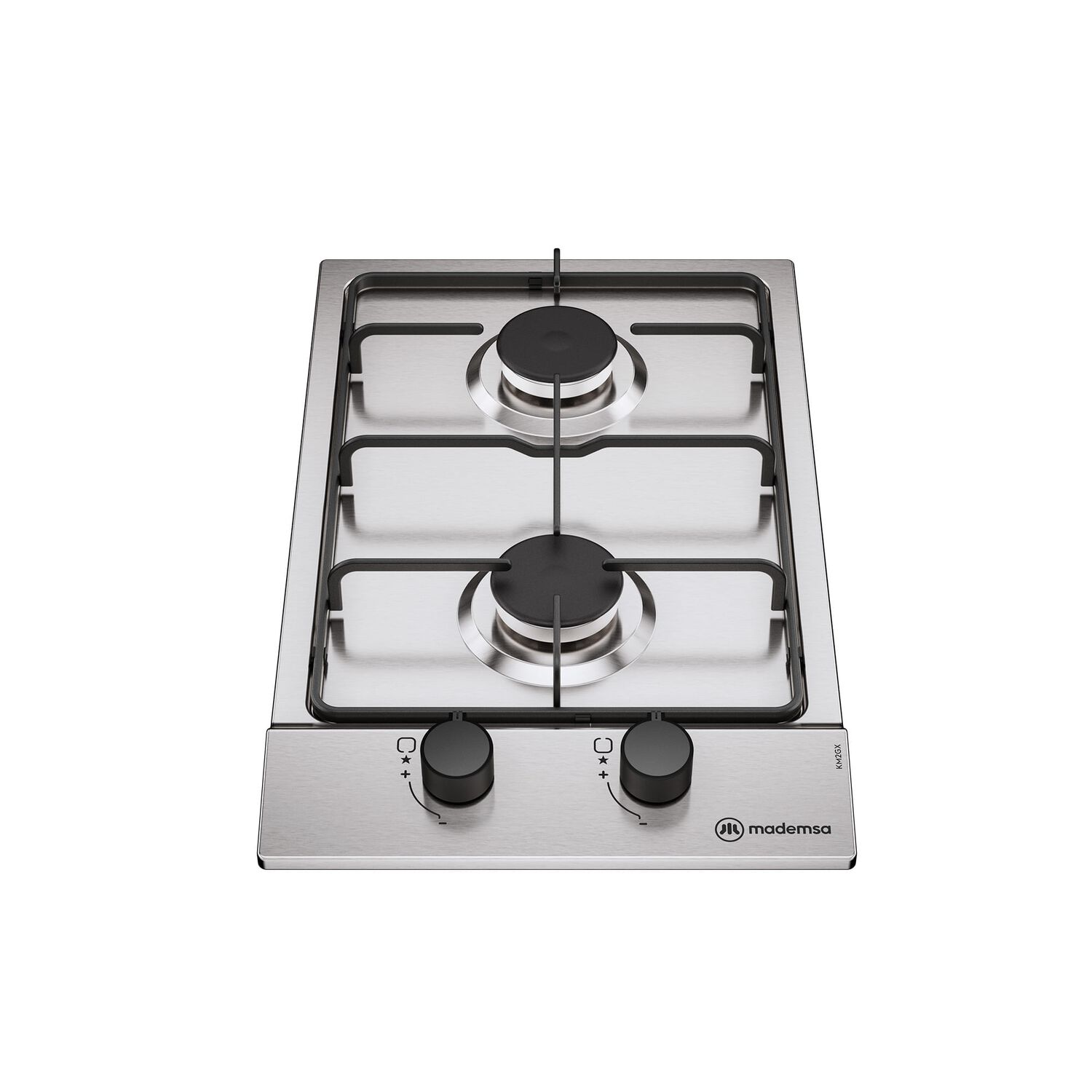 Encimera A Gas 2 Platos Parrilla Pletina Km2gx Inox image number 0.0