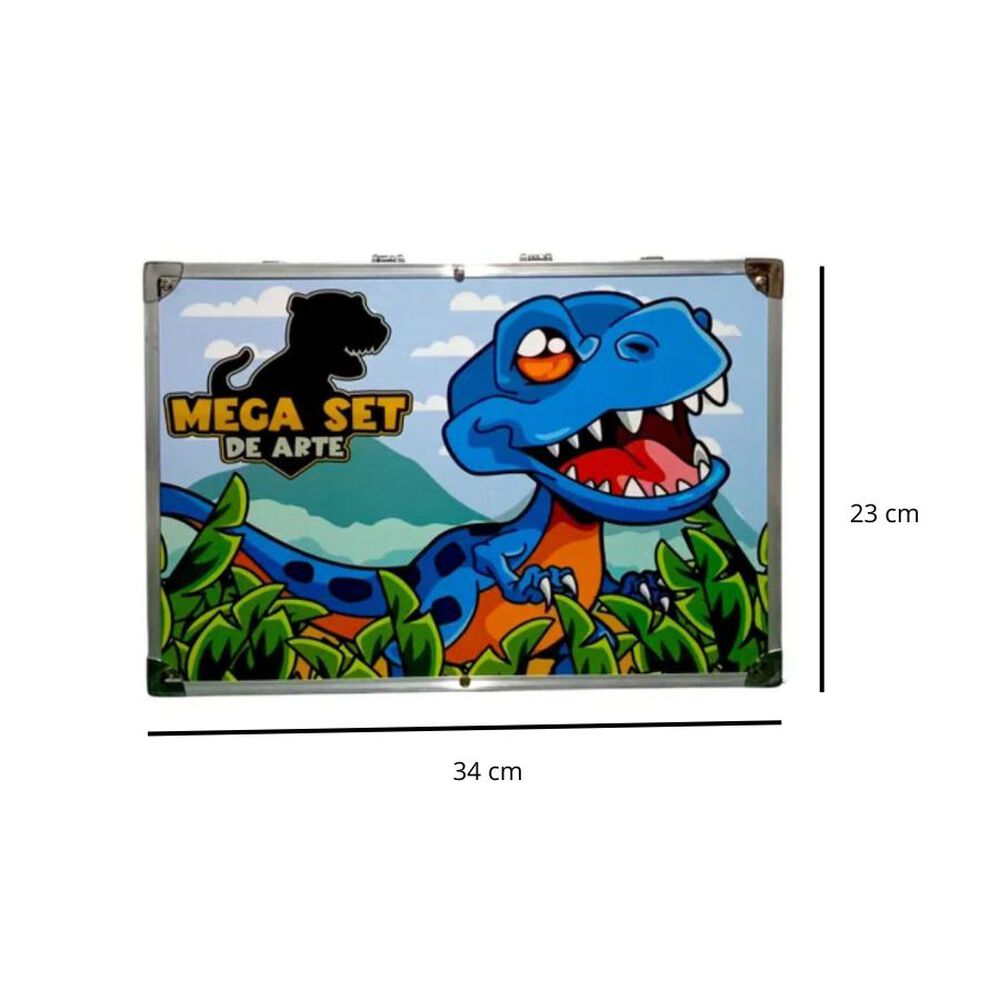 Kit De Arte Maletín De Dinosaurio 145 Piezas image number 3.0