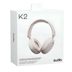 Audífonos Sudio Premium K2 Bt Hybrid Anc White 60h Autonomía
