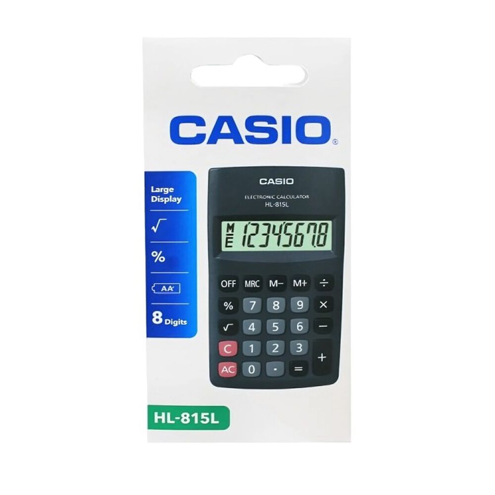 Calculadora Casio 8 Diguito Hl-815l image number 2.0