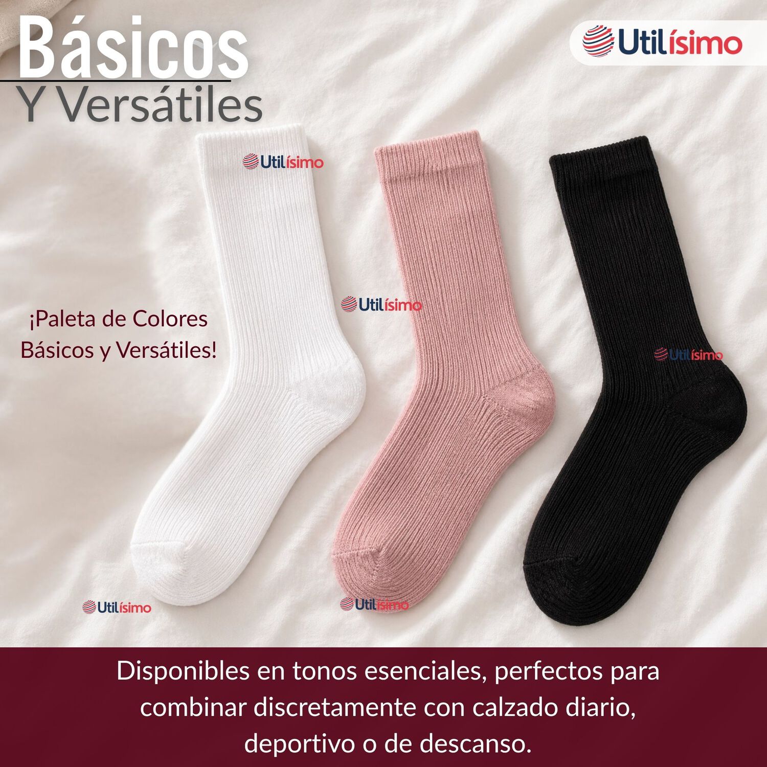 Pack 6 Pares Calcetines Diab&eacute;ticos Mujer Algod&oacute;n Suave Colores Surtidos Protecci&oacute;n image number 9.0