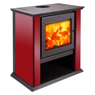 Estufa Le&ntilde;a Amesti Classic 500 Roja