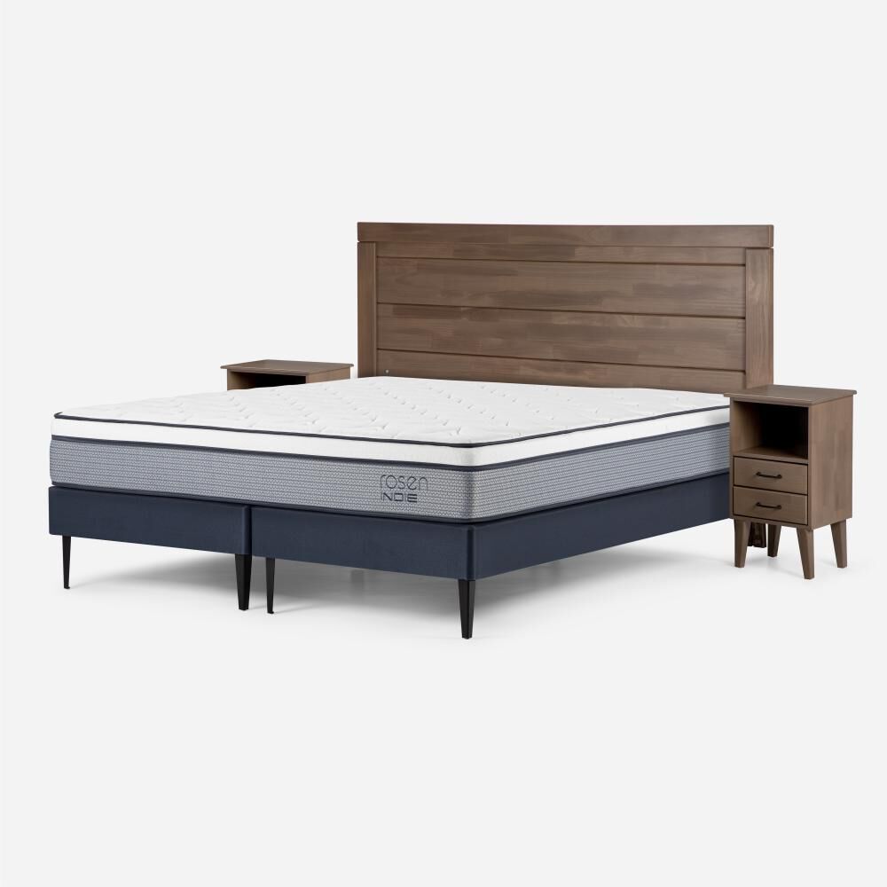 Cama Europea Rosen Indie / King / Base Dividida + Set de Maderas Sicilia image number 2.0