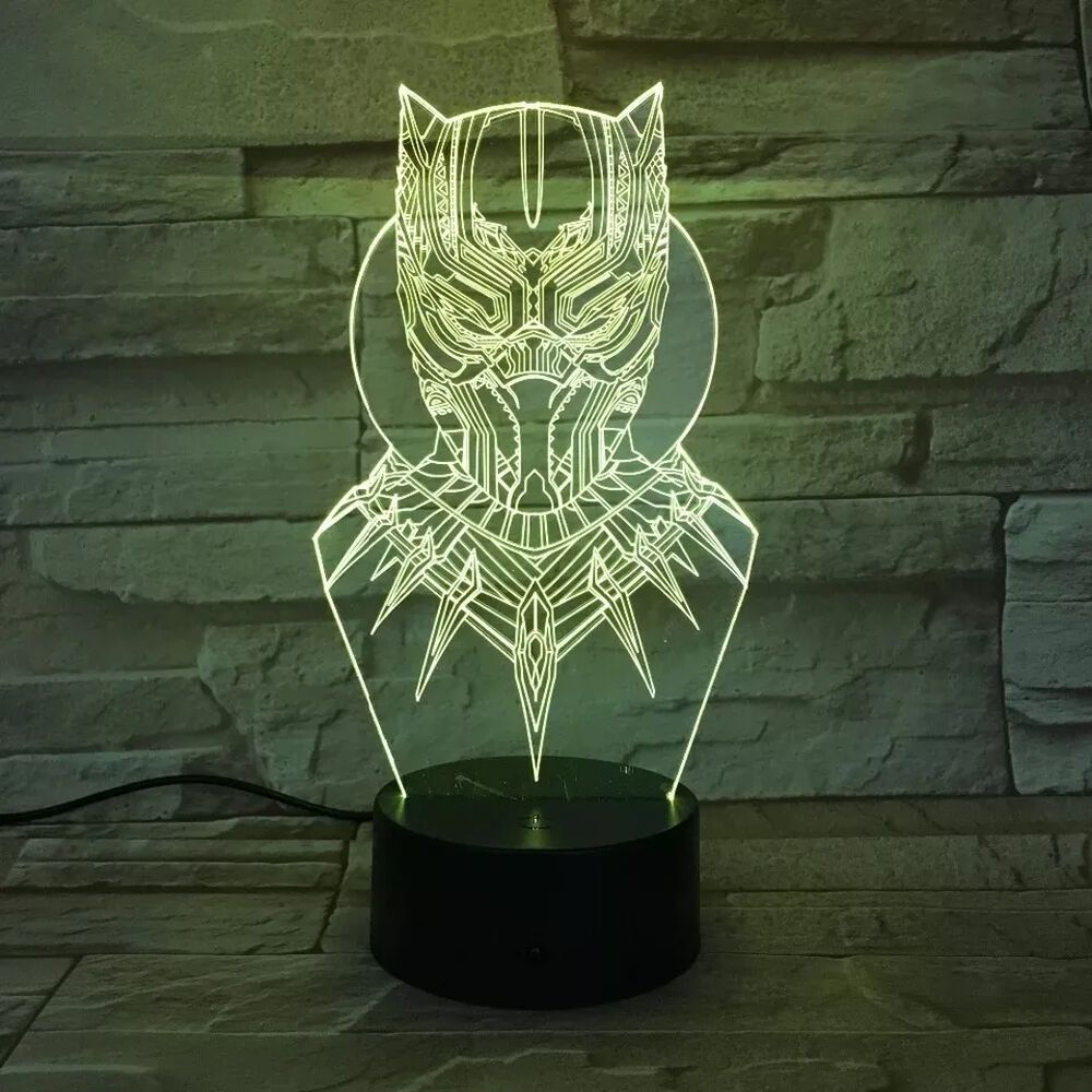 Lampara 3d Pantera Negra image number 3.0