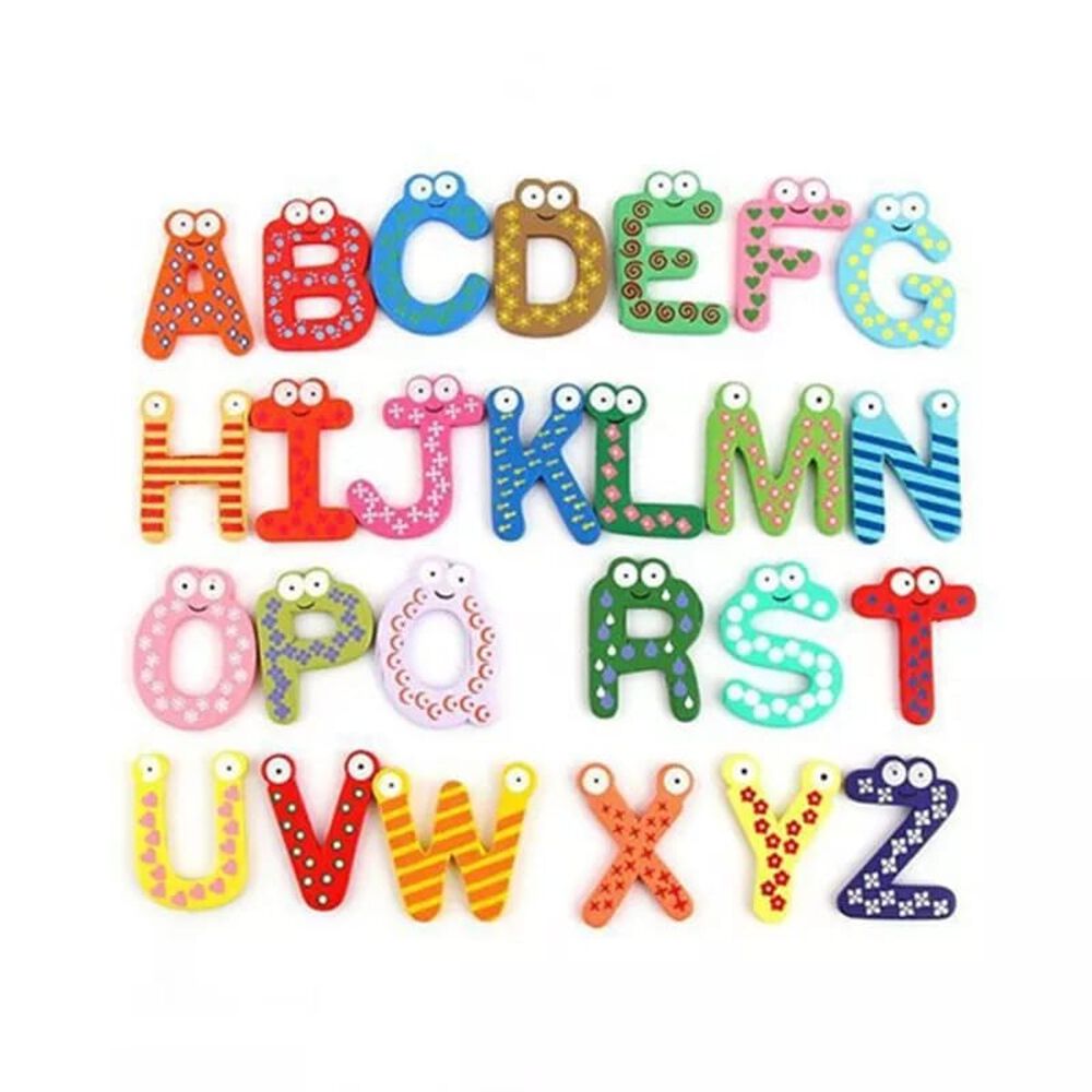 Letras Magneticas Del Abecedario En Madera image number 0.0