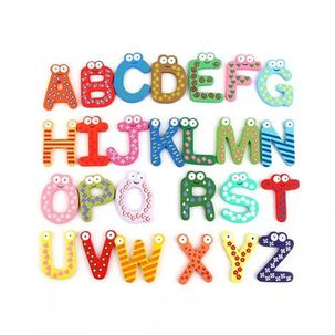 Letras Magneticas Del Abecedario En Madera