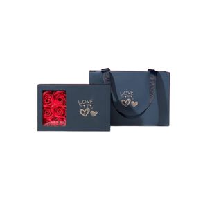 Caja Joyer&iacute;a De Flores Eternas Y Collar Love Mujer Amor