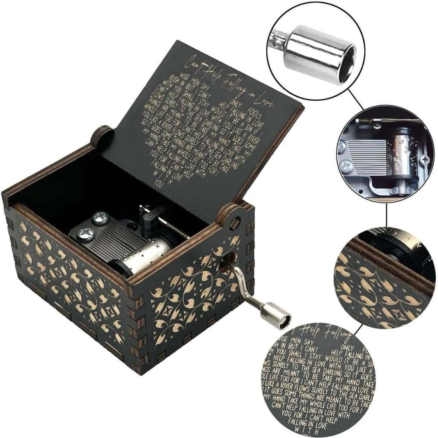 Caja Musical Elvis Can't Help Falling In Love Coraz&oacute;n Amor image number 5.0