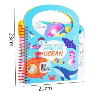 Libro Mágico Cuaderno Didáctico Niños Para Pintar Con Agua