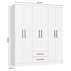 Cl&oacute;set Vekka Home New Pequim / 6 Puertas / 2 Cajones