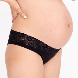 Bikini Algod&oacute;n Con Encaje Negro 2rios