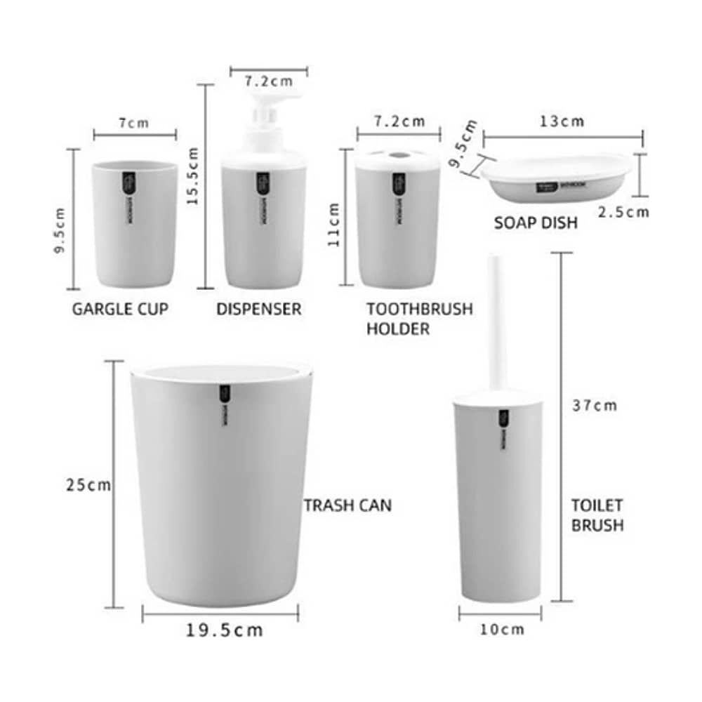 Juego De Ba&ntilde;o De 6 Piezas Accesorios image number 1.0