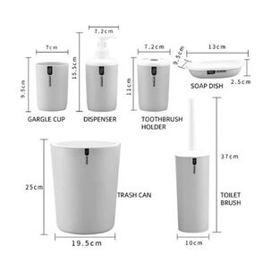 Juego De Ba&ntilde;o De 6 Piezas Accesorios