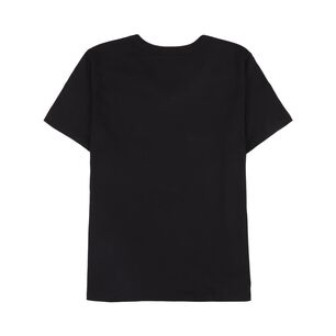 Polera Lisa Manga Corta Cuello V Con Aplicaci&oacute;n Strass Mujer Lesage
