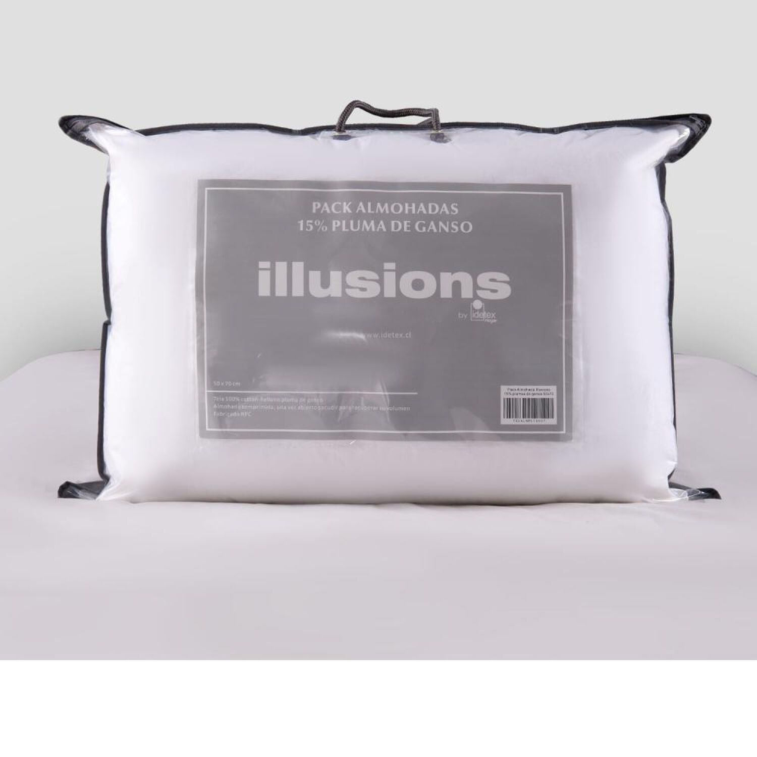 Almohada Illusions Pack 2 15% Plumas De Ganso 50x70 / 144 Hilos image number 0.0