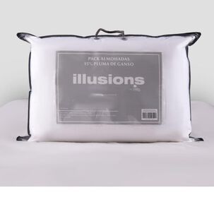 Almohada Illusions Pack 2 15% Plumas De Ganso 50x70 / 144 Hilos