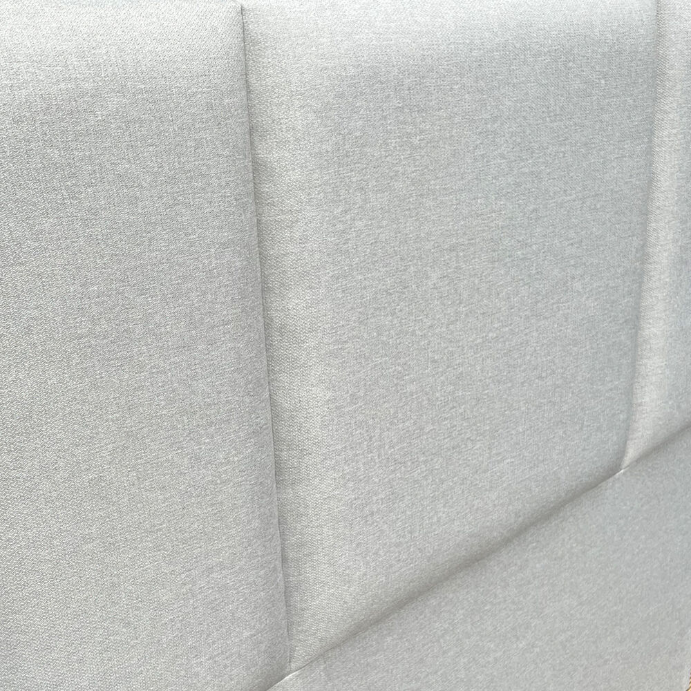 Respaldo De Cama Block Lino Gris Plata 1,5 Plazas image number 0.0