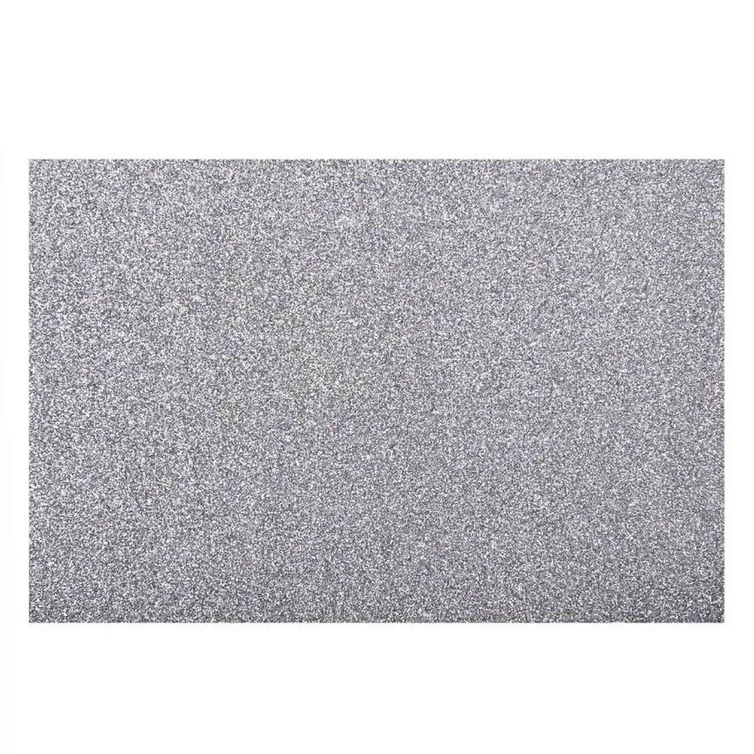 Goma Eva Glitter 40x60cm 2mm Plata Torre image number 0.0