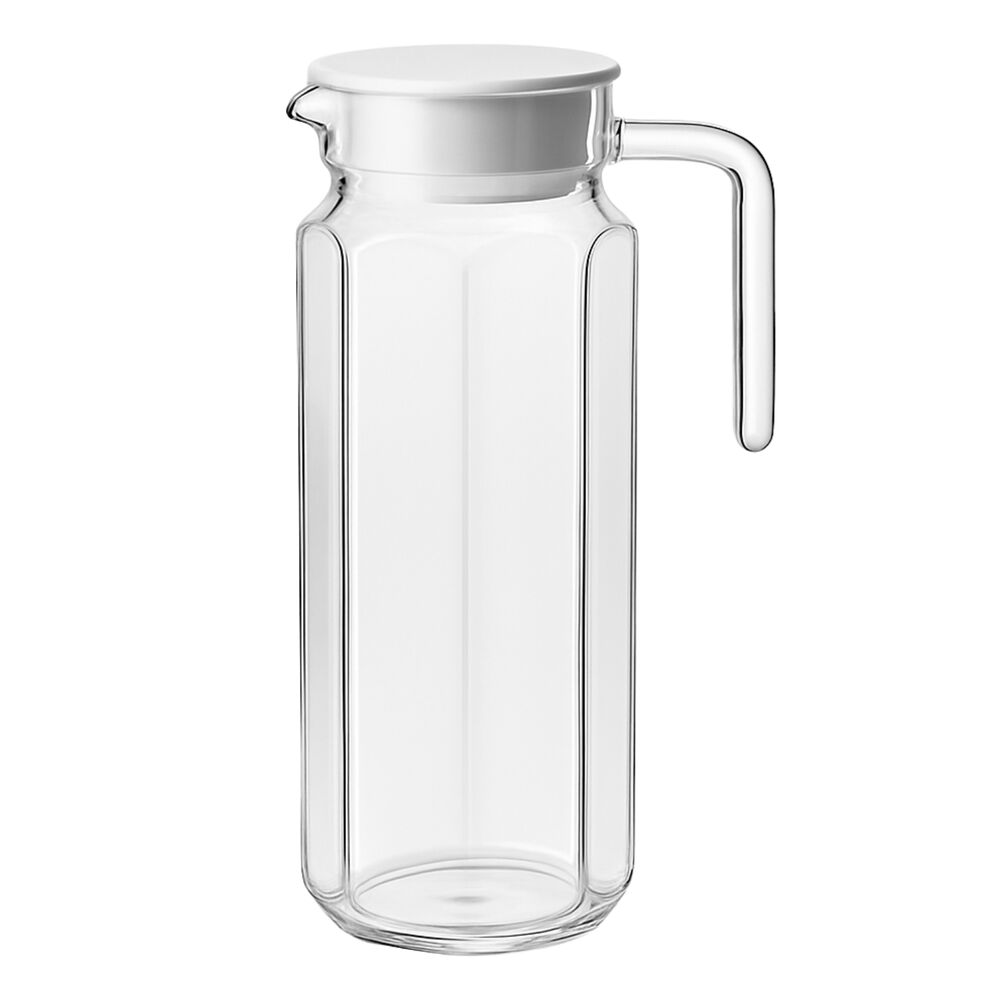 Jarra De Vidrio 1100ml Con Tapa Jugos Refrescos Menaje Mesa image number 0.0