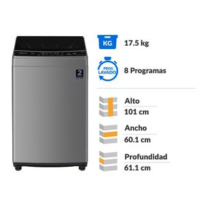 Lavadora Midea MLS-175GE04N / 17.5 Kg