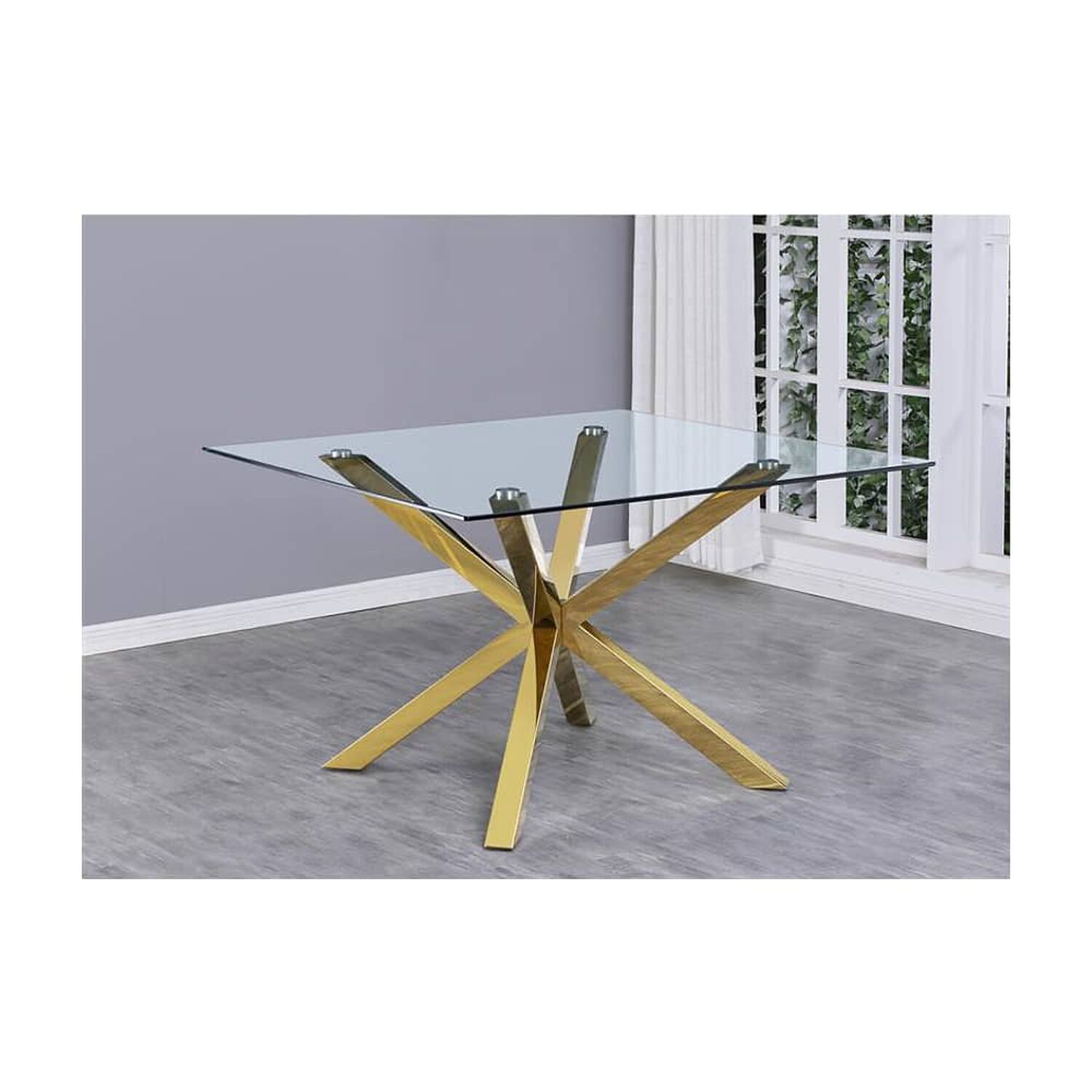 Mesa Madrid Gold Cuadrada 100x100 Cm image number 1.0