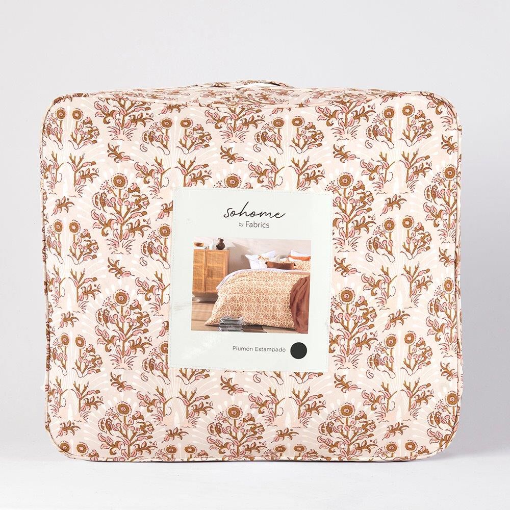 Plumon Estampado Hatha 2 Plazas Rosa image number 3.0