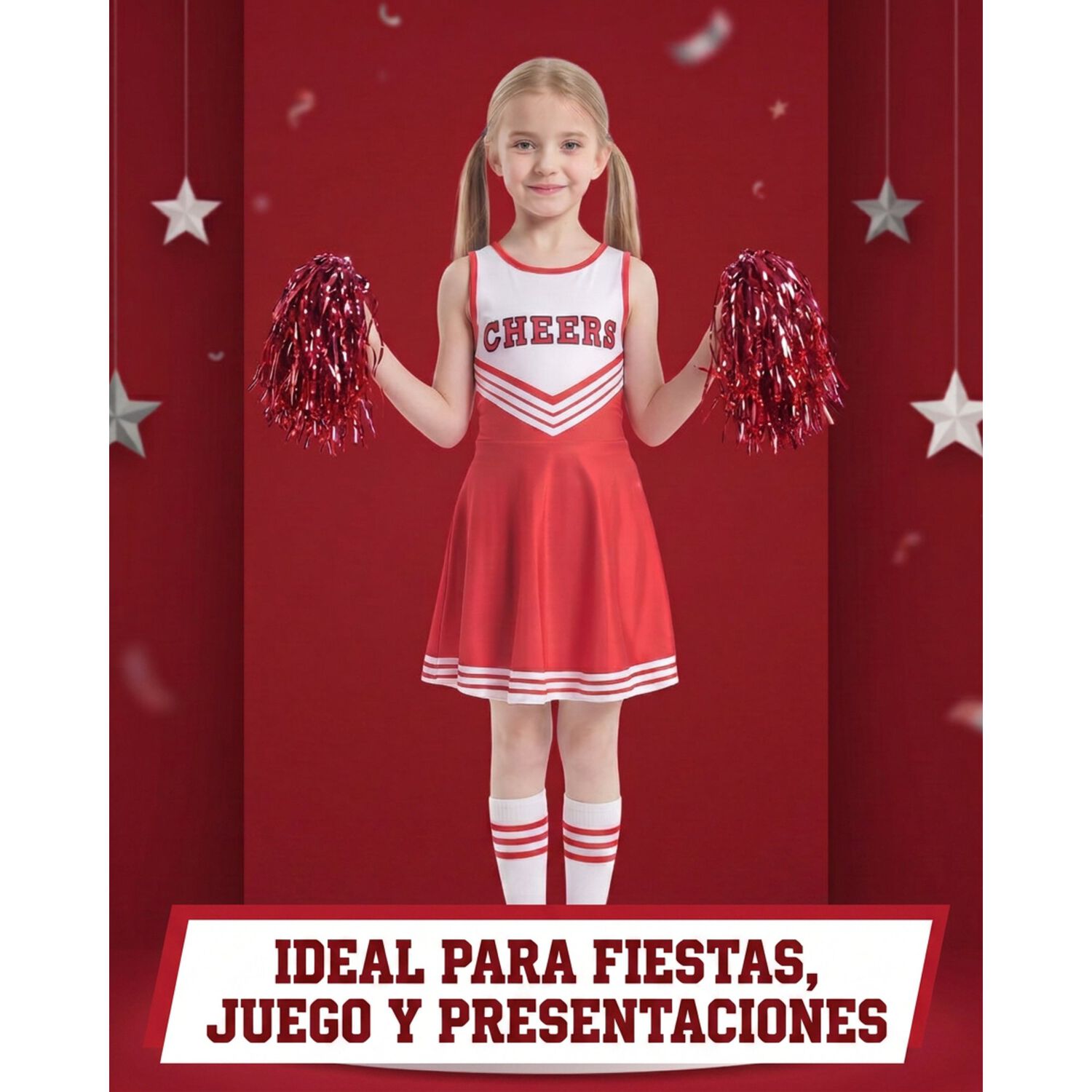 Disfraz Infantil Cheerleader Animadora image number 7.0