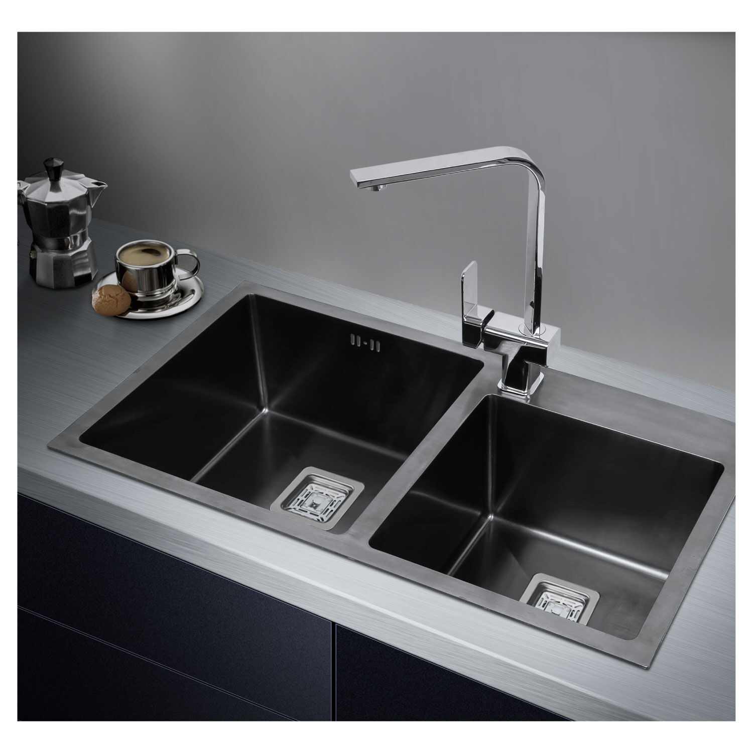 Lavaplatos Doble Groner Black 801dhb image number 2.0