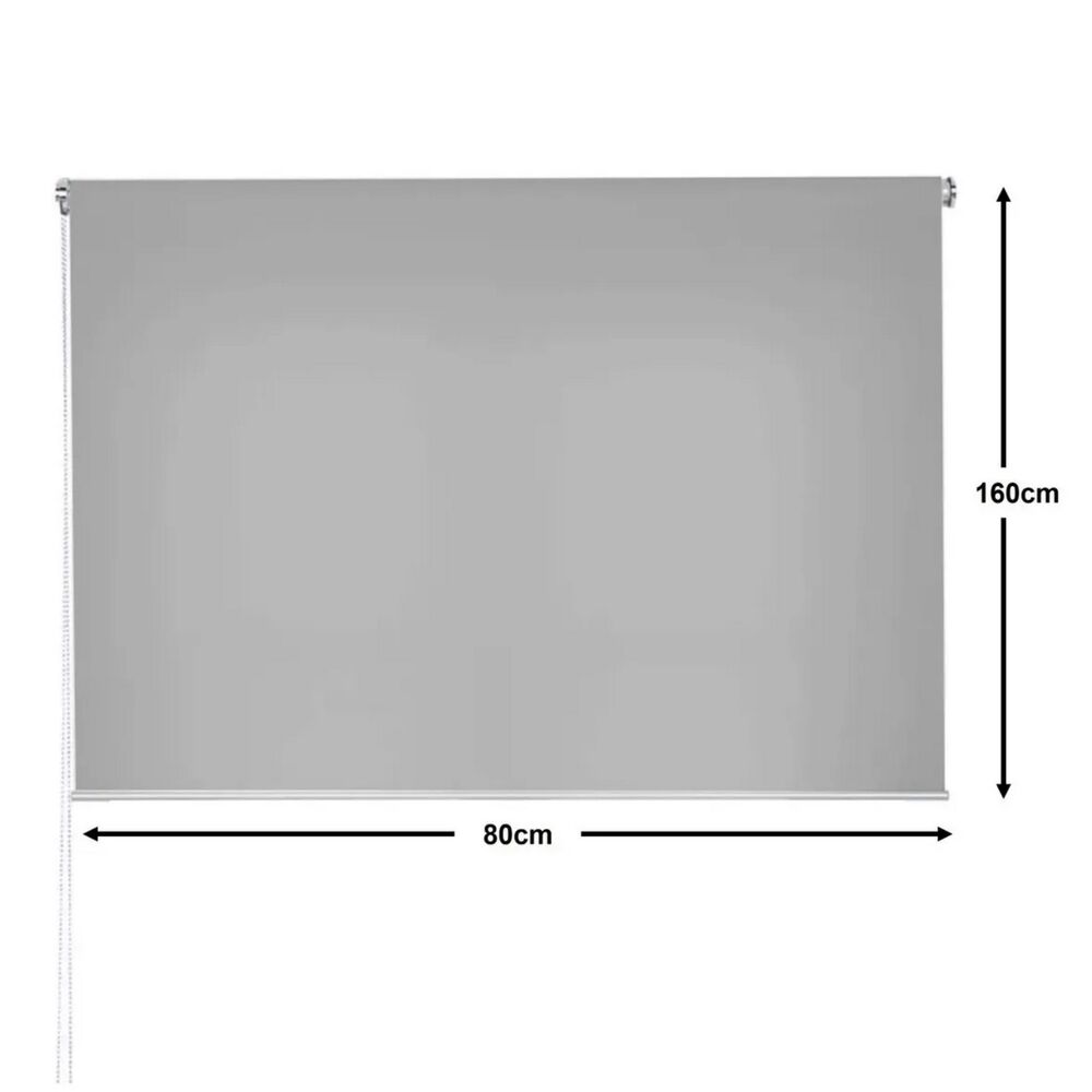 Cortina Roller Rustica Deluxe 80x160 Cm Gris image number 2.0