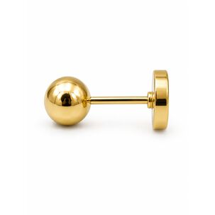 Aros Abridores Bolita 5mm N5 Oro 14k Beb&eacute; Hipoalerg&eacute;nico Dorado