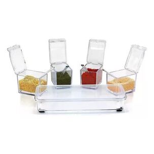 Caja Organizador Condimentos De 4 Piezas Para Cocina