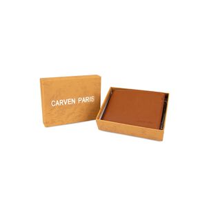 Billetera Hombre Bruno Caf&eacute; Con Monedero Carven Paris
