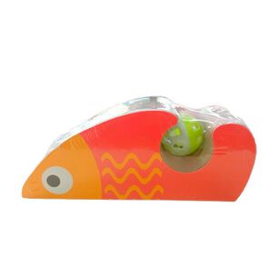 Rascador Interactivo Gatos Juguete Pelota Forma Pared Pez